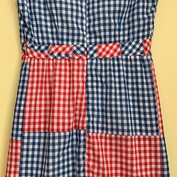 Vintage Beautiful Gingham Check Patchwork Maxi Handmade Sleeveless Maxi Dress S - Picture 12 of 17